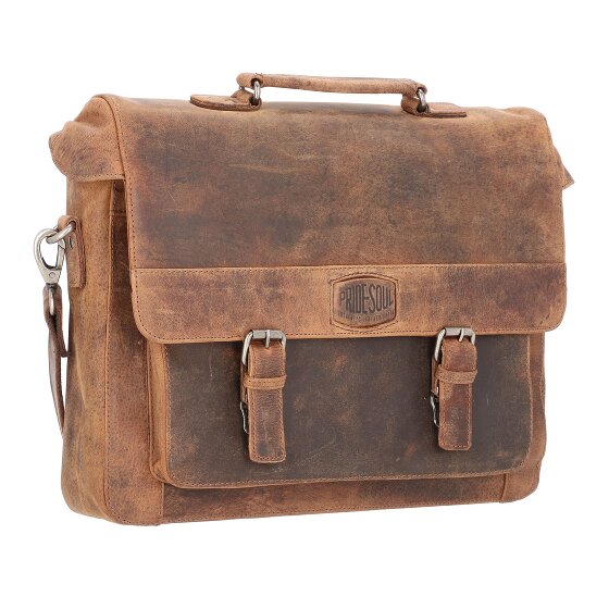 Pride and Soul Aktetas leer 37 cm laptop compartiment