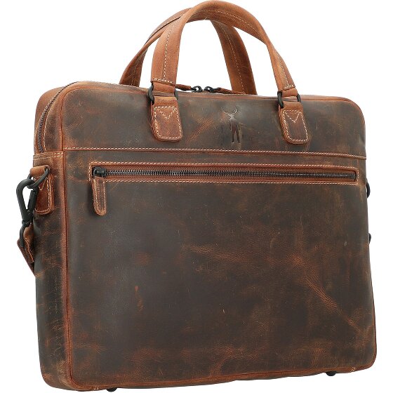 Jack Kinsky Baltimore 8 Lederen aktetas 40 cm Laptopcompartiment