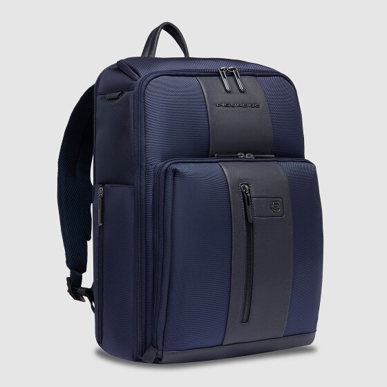 Piquadro Korte reisrugzak leer 43 cm laptopvak