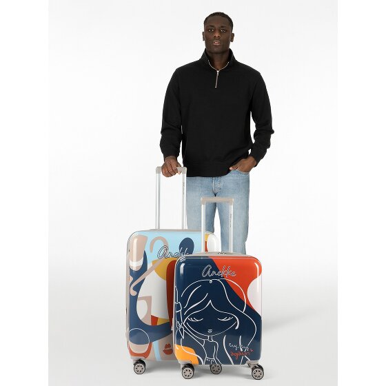 Anekke Eikon 4 wielen Kofferset 2-delig met uitbreidingsplooi