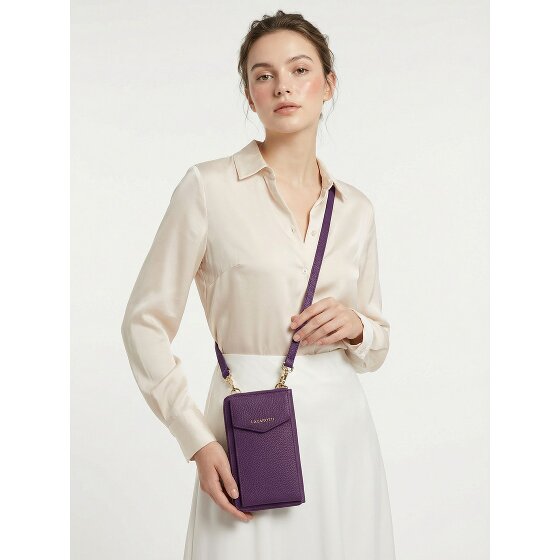 Lazarotti Bologna leren portemonnee met rits rondom en Smartphonehoesje, leer, 19 cm
