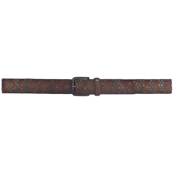 b.belt Studded riem leer