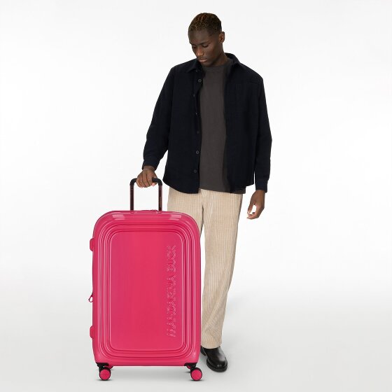 Mandarina Duck Logoduck + Metal 4 wielen Trolley L 75 cm met uitbreidingsplooi
