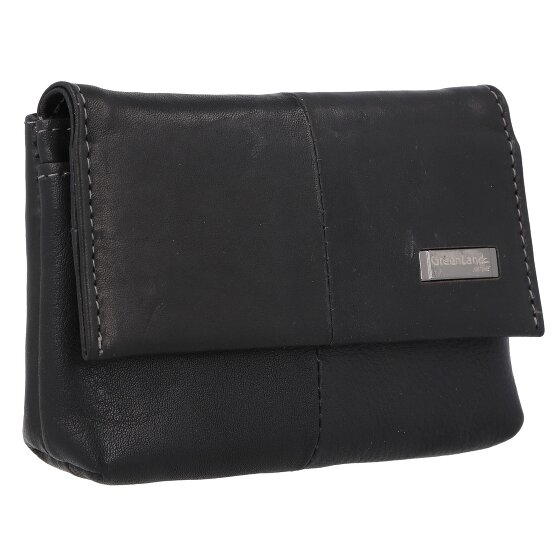 Greenland Nature Zwart Nappa Sleuteletui RFID Leer 11,5 cm