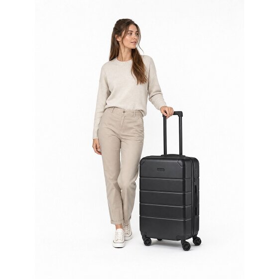 Police Dublin 4 wielen Trolley M 64 cm met uitbreidingsplooi