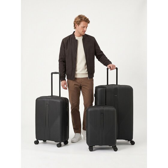 Travelite Air Stripe 4 wielen Kofferset 3-delig met uitbreidingsplooi