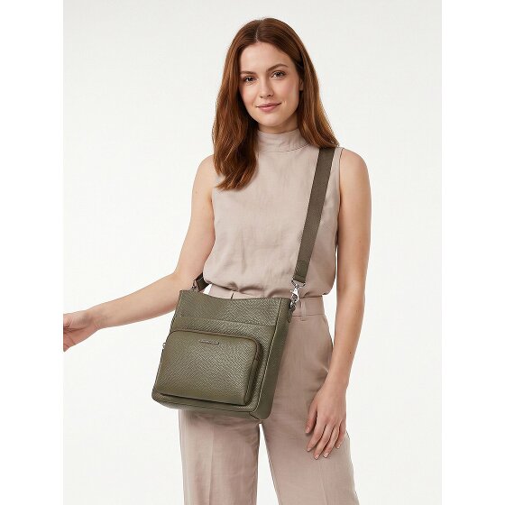 Mandarina Duck Mellow Leather Crossbody tas Leder 30 cm
