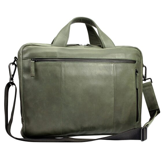 Leonhard Heyden Haagse Leren Aktetas 40 cm Laptopcompartiment