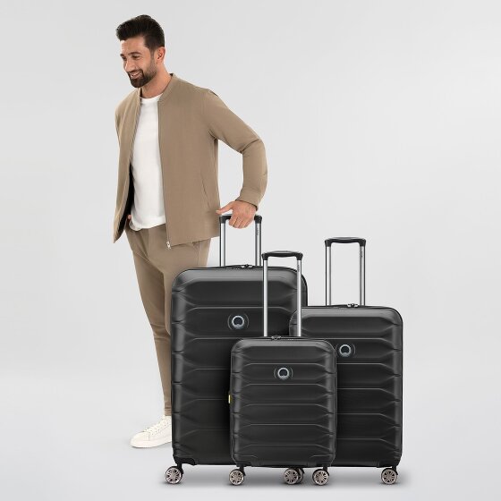 Delsey Paris Meteor 4 wielen Kofferset 3-delig met uitbreidingsplooi