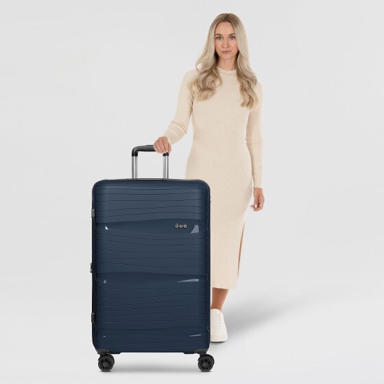 d&n Travel Line 4300-Plus 4 wielen Trolley L 76 cm met uitbreidingsplooi