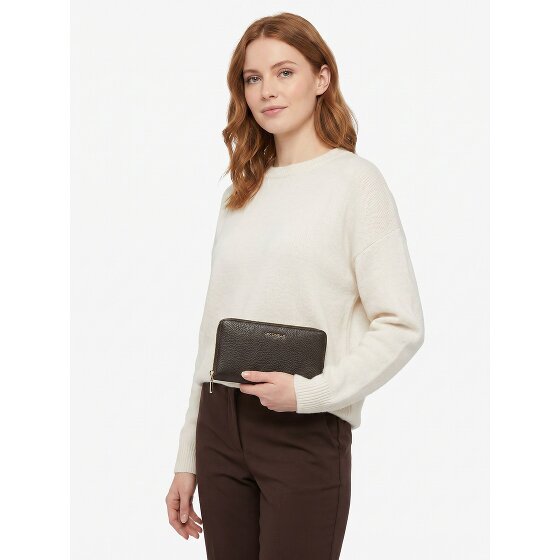 Coccinelle Metallic Soft Portemonnee Leder 10 cm