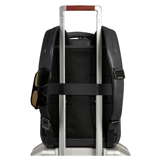Piquadro Solm Dagrugzak Leer 39 cm Laptop compartiment