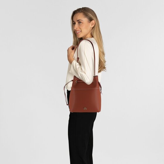 PINKO Secchiello Schoudertas Leer 25 cm