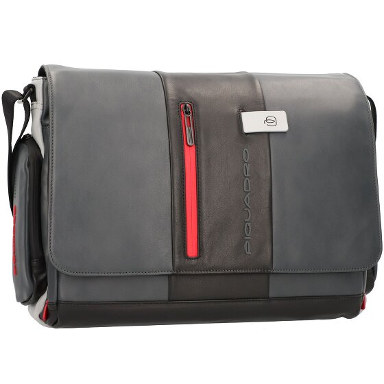 Piquadro Urban Messenger Leer 36 cm Laptopcompartiment