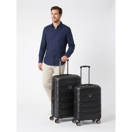 Delsey Paris Meteor-kofferset met 4 wielen, maten S en M, met uitbreidingsplooi