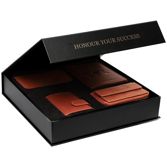 The Chesterfield Brand Creditcardhouder 4-delige geschenkset leer 7 cm