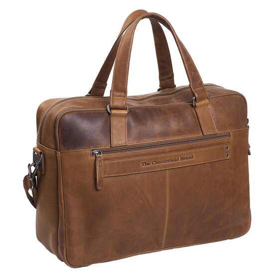 The Chesterfield Brand Wax Pull Up Koffer Leer 43 cm Laptop compartiment