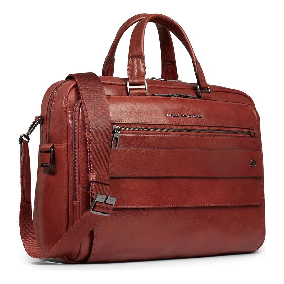 Piquadro Solm Koffer Leer 42 cm Laptop compartiment