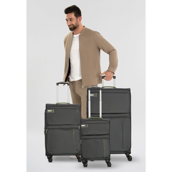 d&n Travel Line 6704 4 wielen Kofferset 3-delig