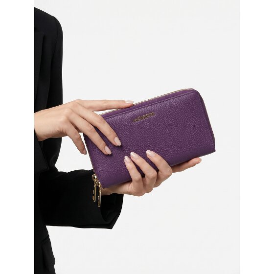 Lazarotti Bologna Leer XL Dubbele Zip-Around Portemonnee RFID Leer 20 cm