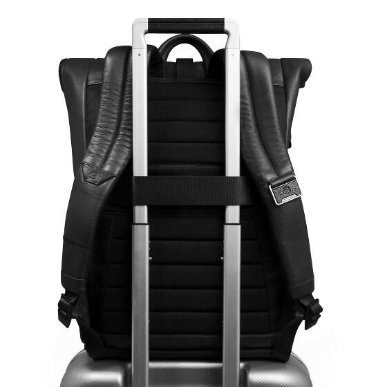 Piquadro Russel Dagrugzak RFID-bescherming Leer 47 cm Laptop compartiment