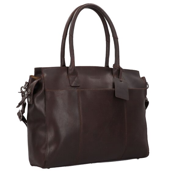 Burkely Vintage Doris Schoudertas Leder 39 cm Laptopcompartiment