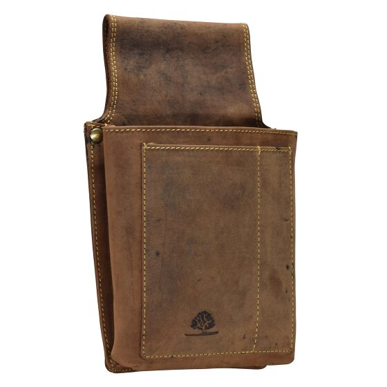Greenburry Vintage heuptasje - ober portemonnee leer 14,5 cm