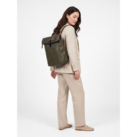 Burkely Minimal Mason Dagrugzak Leder 37 cm Laptopvak