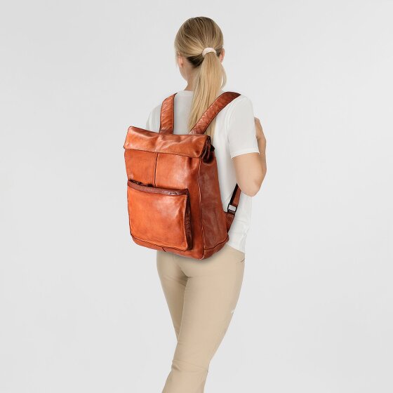 Harbour 2nd Dakota Dagrugzak Leer 35 cm Laptop compartiment Harbour 2nd Dakota Dagrugzak Leer 35 cm Laptop compartiment