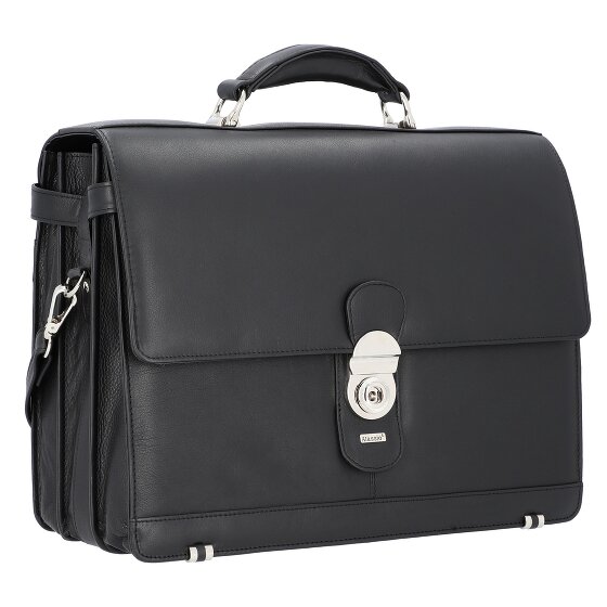 Alassio Monza aktetas leer 38 cm laptopvak