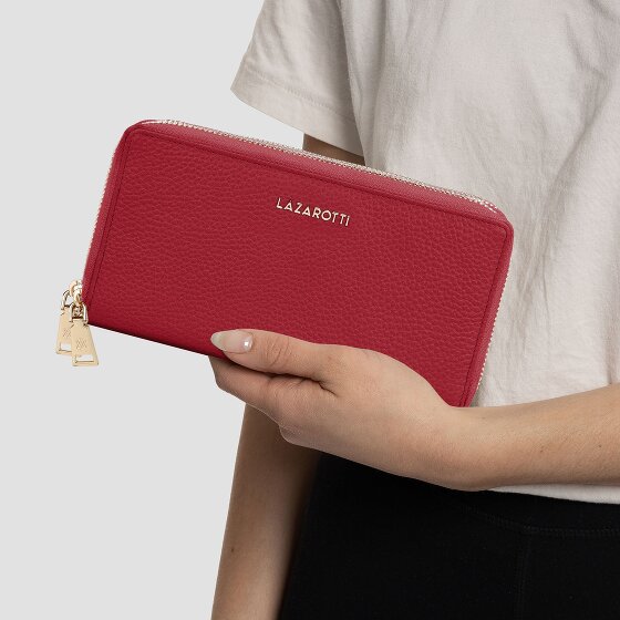 Lazarotti Bologna Leather Portemonnee RFID-bescherming Leer 20 cm