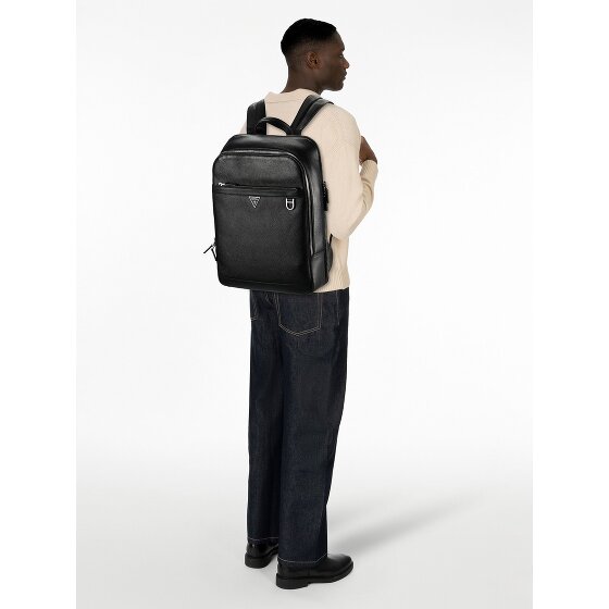 Guess Monaco Dagrugzak Leer 41 cm Laptop compartiment