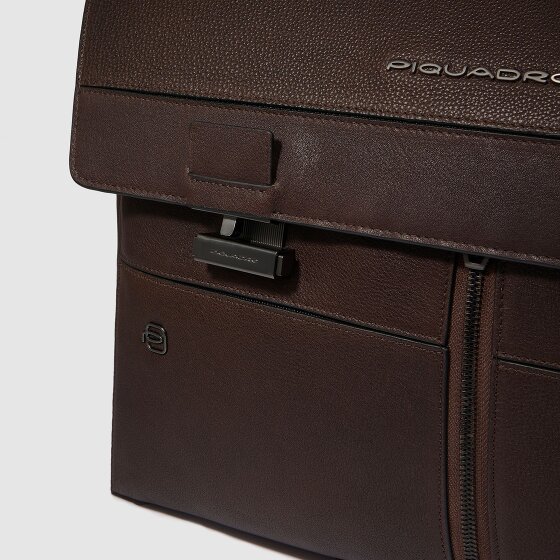 Piquadro Hedley Aktetas Messenger RFID-bescherming Leer 42 cm Laptop compartiment
