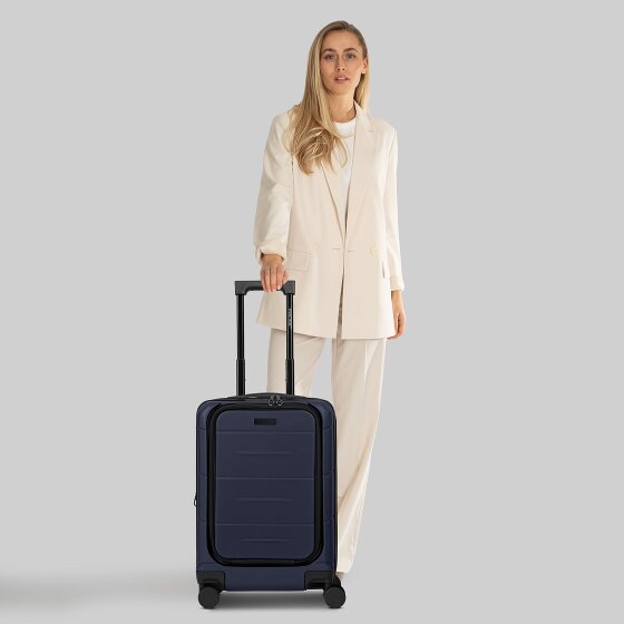 Police London 4 wielen Cabinewagen 55 cm Laptop compartiment met uitbreidingsplooi