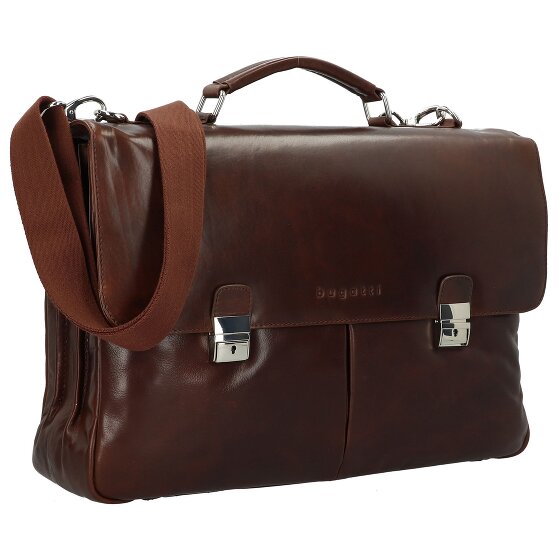 bugatti Romano Messenger Leder 44 cm Laptopcompartiment