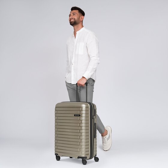 Pactastic Collection 04 THE MEDIUM + 4 wielen Trolley M 66 cm met uitbreidingsplooi