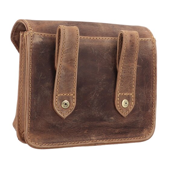 Greenburry Vintage heuptasje leer 15 cm