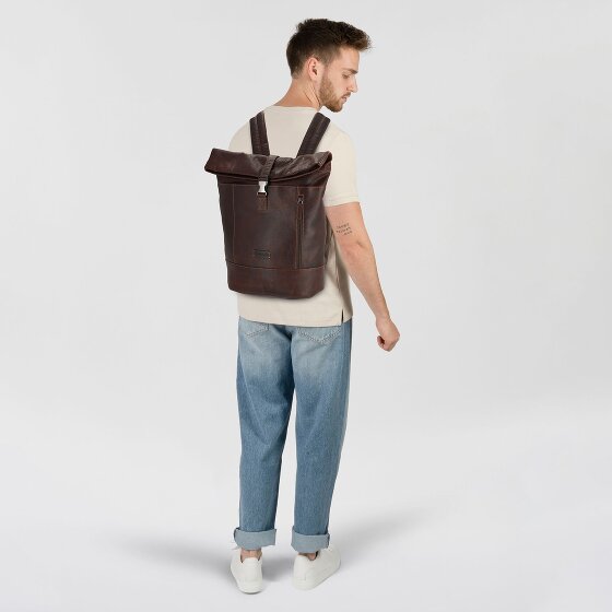 Jack Kinsky Porto Dagrugzak Leer 43 cm Laptop compartiment