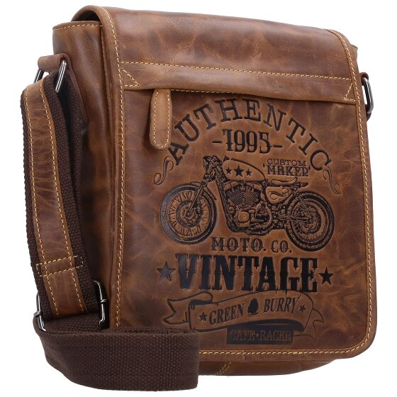 Greenburry Cafe-Racer Crossbody tas Leder 23 cm