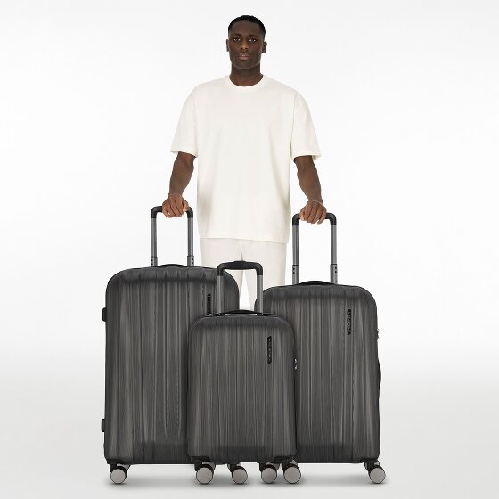 Polestream Moonrock 4 wielen Kofferset 3-delig met uitbreidingsplooi