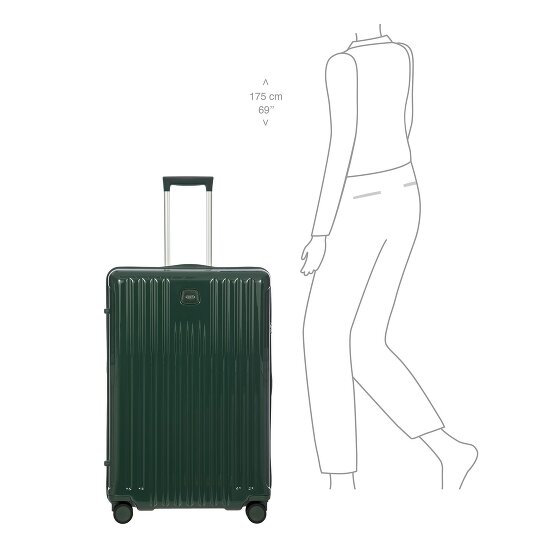 Bric's Positano 4 wielen Trolley 78 cm met uitbreidingsplooi