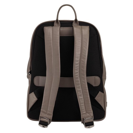 DuDu New York Dagrugzak Leer 41 cm Laptop compartiment