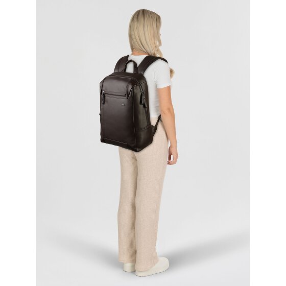 Piquadro Japan Nishi Dagrugzak Leer 42 cm Laptop compartiment