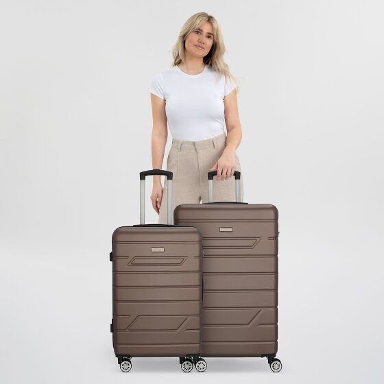 Nowi Bergamo 4 wielen Kofferset 2-delig