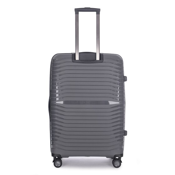 Stratic Bright+ 4 wielen Trolley L 76 cm met uitbreidingsplooi