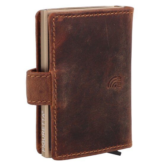 Greenburry Vintage Portemonnee RFID-bescherming Leer 7.5 cm