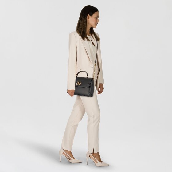 Karl Lagerfeld Autograph Handtas Leer 24 cm Karl Lagerfeld Autograph Handtas Leer 24 cm