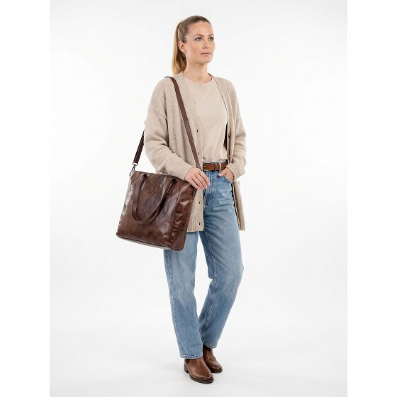 Greenburry Newport Schoudertas Leder 33 cm Laptopvak