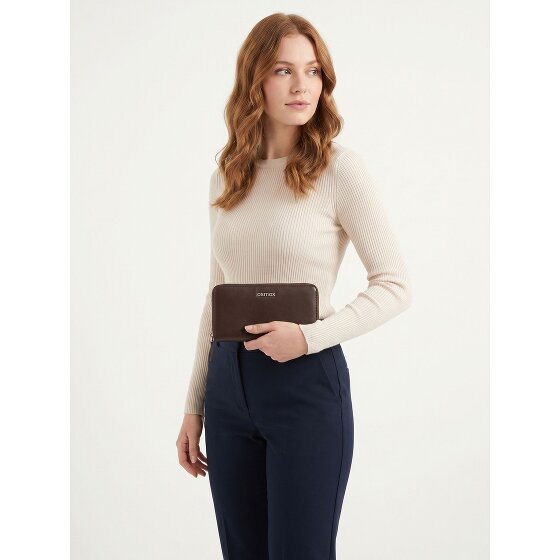 oxmox Leather Portemonnee RFID-bescherming Leder 10 cm