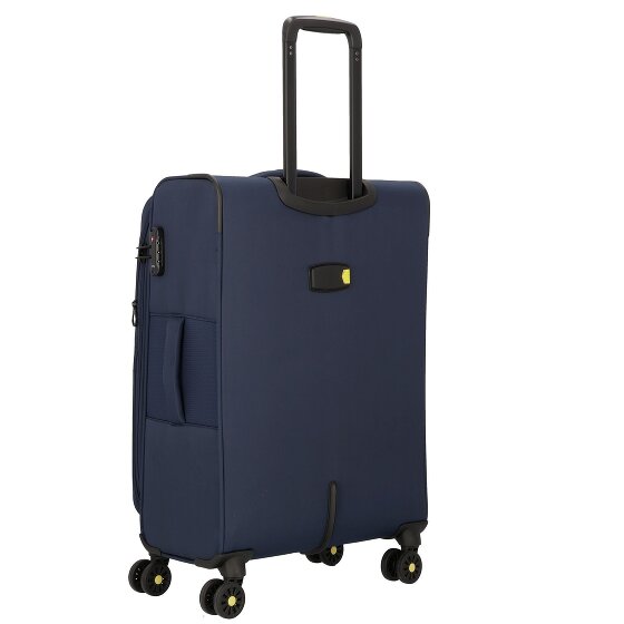 d&n Travel Line 9704 4 wielen Trolley M 68 cm met uitbreidingsplooi